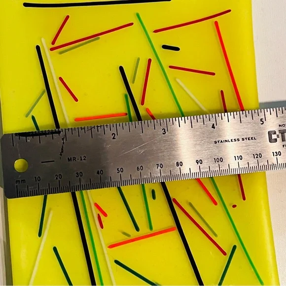 Art glass TRINKET DISH tray MCM inspired glass art Sushi - Picture 5 of 6